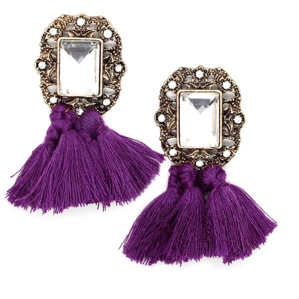 fashion women's bohemian vintage rhinestone tassel dangle hook drop earrings new, Silver
fashion women's bohemian vintage rhinestone tassel dangle hook drop earrings new, Silver