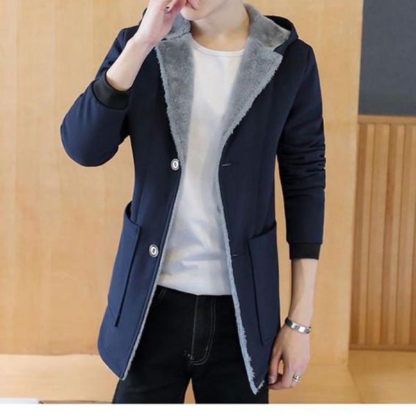 hooded fur collar trench coat men wool blend winter coat slim fit men mid-long black grey mens trench blue m-5xl male coats
hooded fur collar trench coat men wool blend winter coat slim fit men mid-long black grey mens trench blue m-5xl male coats