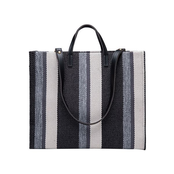 women fashion canvas striped large capacity handbag shoulder crossbodybag business bag ladies hand briefcase
women fashion canvas striped large capacity handbag shoulder crossbodybag business bag ladies hand briefcase