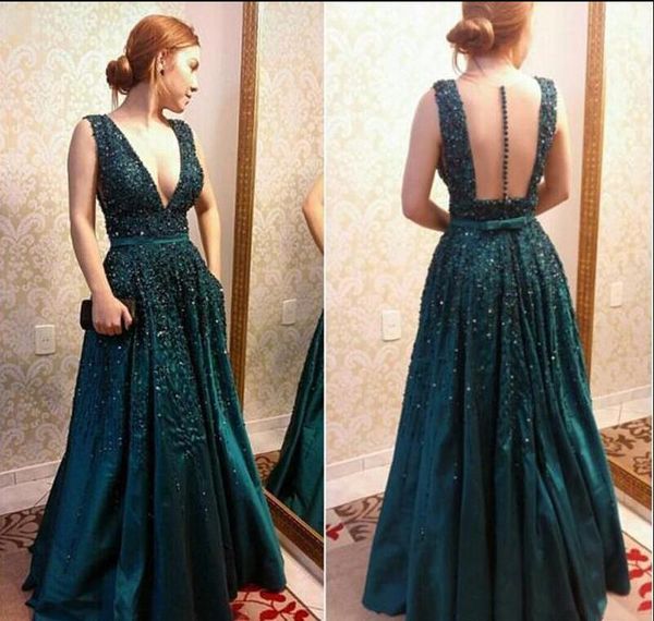 v-neck elegant dresses emerald green celebrity country dress floor length runway 2019 pregnant modest dress beadings bows evening gowns, Black;red
v-neck elegant dresses emerald green celebrity country dress floor length runway 2019 pregnant modest dress beadings bows evening gowns, Black;red