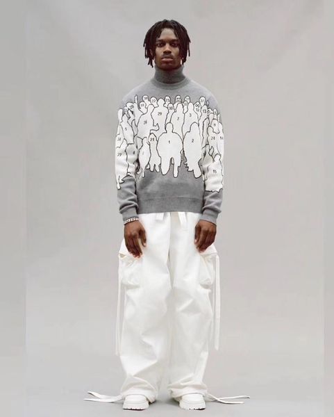 19fw luxury european printed turtle neck long sleeve sweater warm fashion men and women woolly model designer sweater hfxhmy005, White;black
19fw luxury european printed turtle neck long sleeve sweater warm fashion men and women woolly model designer sweater hfxhmy005, White;black