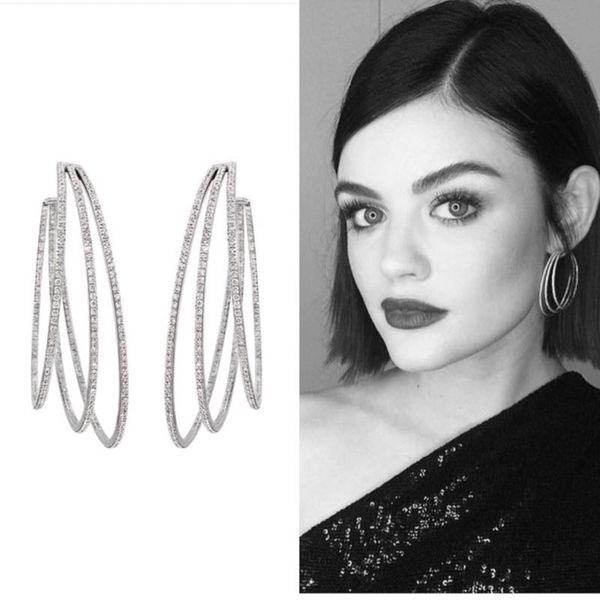 godki big 3rows circle full mirco paved microl zirconia women bridal dress wedding everyday earring fashion jewelry, Silver
godki big 3rows circle full mirco paved microl zirconia women bridal dress wedding everyday earring fashion jewelry, Silver