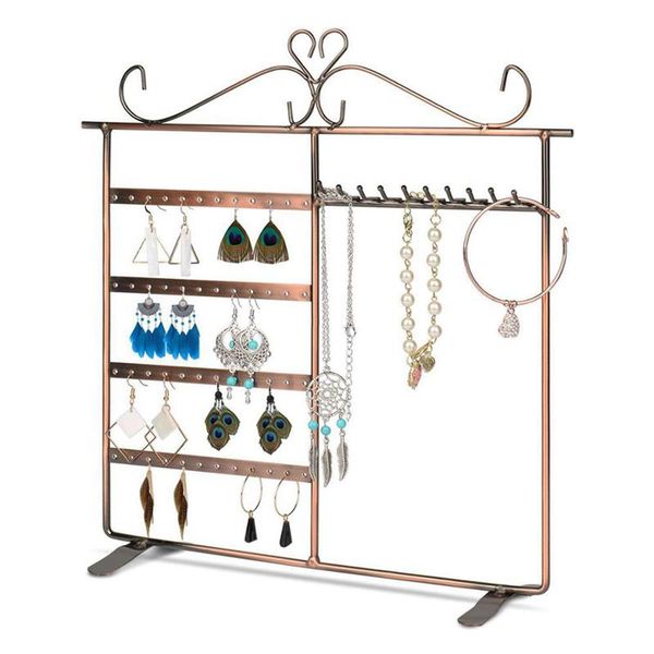 metal jewelry display hanger 48-hole 10-hook elegant earring holder necklace display holder jewelry, Pink;blue
metal jewelry display hanger 48-hole 10-hook elegant earring holder necklace display holder jewelry, Pink;blue