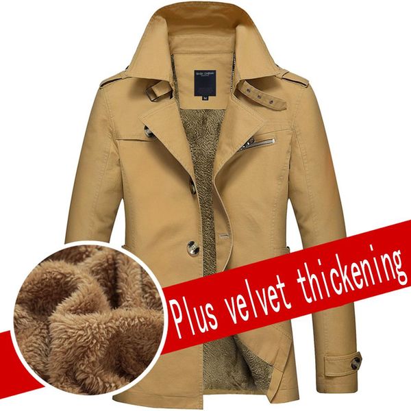 2019 new autumn winter men coat thicken velvet windbreaker coat solid color middle long casual jacket overcoat male, Black;brown
2019 new autumn winter men coat thicken velvet windbreaker coat solid color middle long casual jacket overcoat male, Black;brown