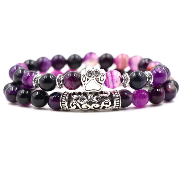 2/set women men charm jewelry purple stripe gem stone beads bracelet bangle owl buddha head fashion bracelet accessories, Black
2/set women men charm jewelry purple stripe gem stone beads bracelet bangle owl buddha head fashion bracelet accessories, Black