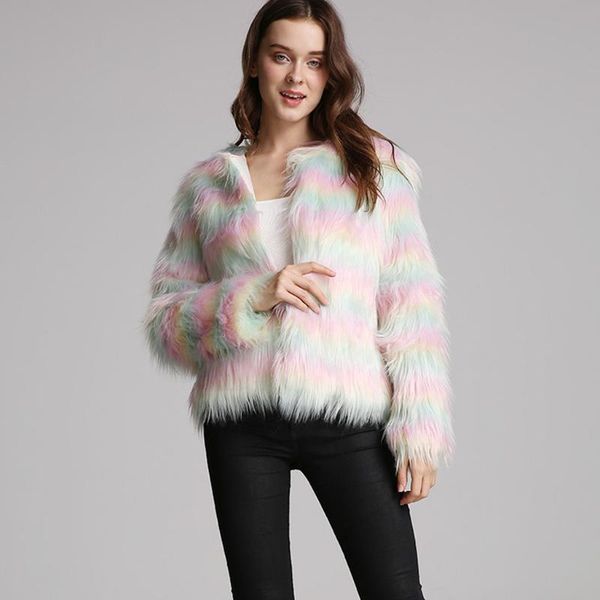 радуга striped женщины куртка из искусственного меха пальто 2019 зима теплая толстые верхняя одежда пальто женское пушистого плюша с длинным, Black
радуга striped женщины куртка из искусственного меха пальто 2019 зима теплая толстые верхняя одежда пальто женское пушистого плюша с длинным, Black
