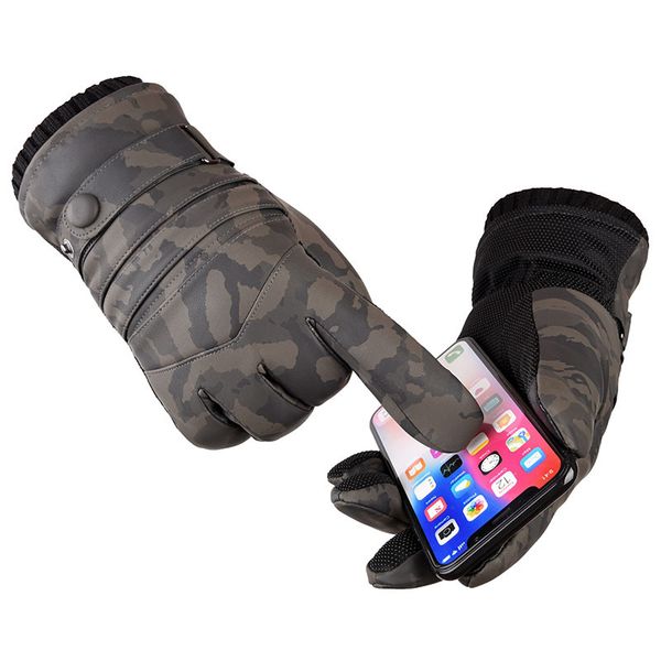 winter camouflage color waterproof windproof abrasion resistant gloves touch screen thicken keep warm glove, Blue;gray
winter camouflage color waterproof windproof abrasion resistant gloves touch screen thicken keep warm glove, Blue;gray