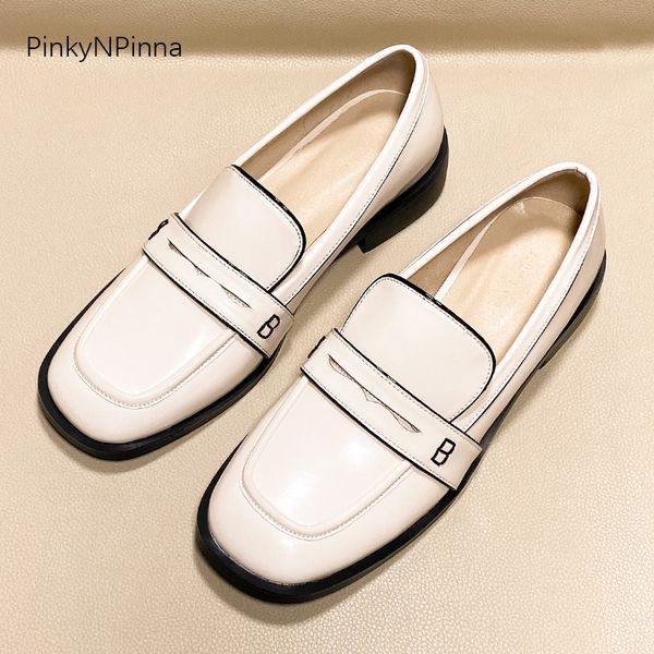 cute women spring genuine leather shining preppy style casual loafers sheepskin lining breathable chic office shoes, Black
cute women spring genuine leather shining preppy style casual loafers sheepskin lining breathable chic office shoes, Black