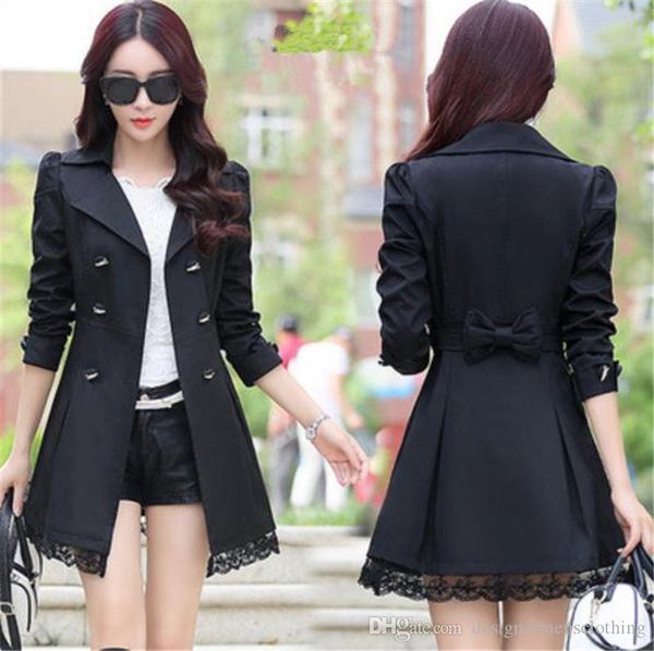 solid color womens windrunner autumn lace lapel neck long sleeve ladies trench coats fashion womens coats, Tan;black
solid color womens windrunner autumn lace lapel neck long sleeve ladies trench coats fashion womens coats, Tan;black