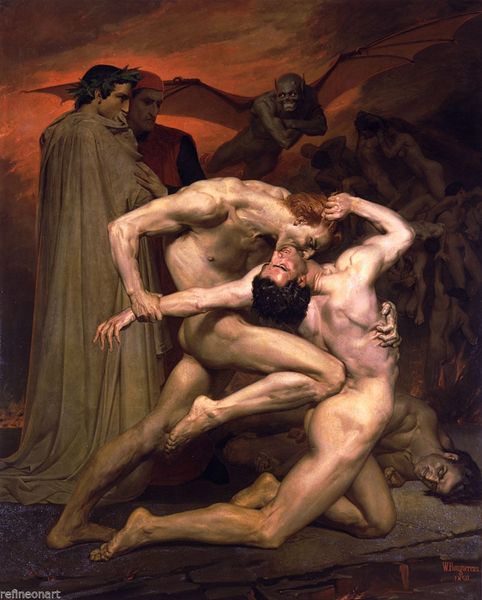 adolphe william bouguereau dante and virgil in hell hand-painted oil painting on canvas wall art picture wall decor 190903
adolphe william bouguereau dante and virgil in hell hand-painted oil painting on canvas wall art picture wall decor 190903