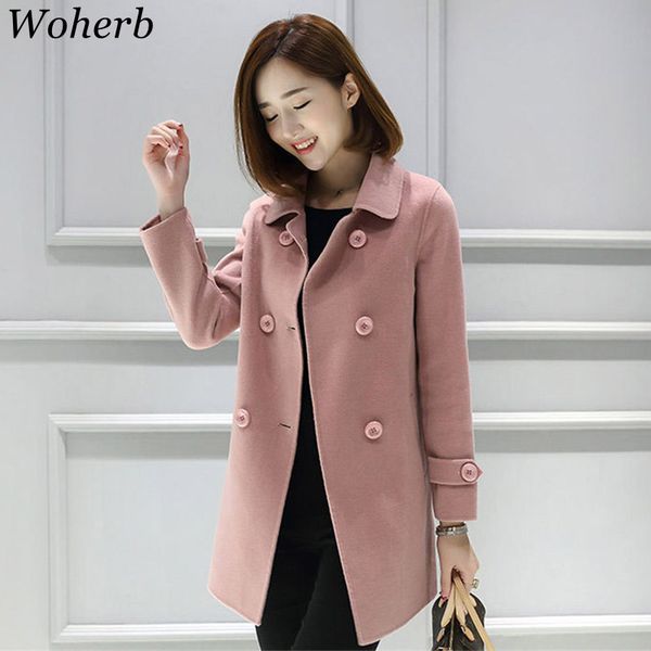 woherb casual spring coat women korean double breasted jacket 2019 ladies long coats female elegant overcoat 20396, Black
woherb casual spring coat women korean double breasted jacket 2019 ladies long coats female elegant overcoat 20396, Black