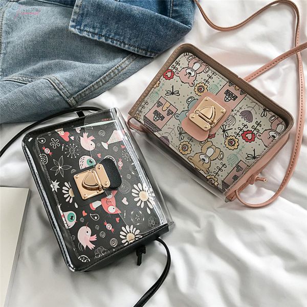 2020 new fashion women pvc transparent clear handbag tote shoulder crossbody beach bags cartoon print messenger bags
2020 new fashion women pvc transparent clear handbag tote shoulder crossbody beach bags cartoon print messenger bags