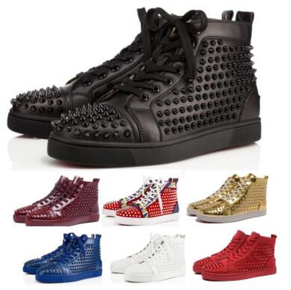 red bottoms spikes orlato mens women sneaker 2020 new arrival fashion flat black studded genuine leather high zapatos casual shoes
red bottoms spikes orlato mens women sneaker 2020 new arrival fashion flat black studded genuine leather high zapatos casual shoes