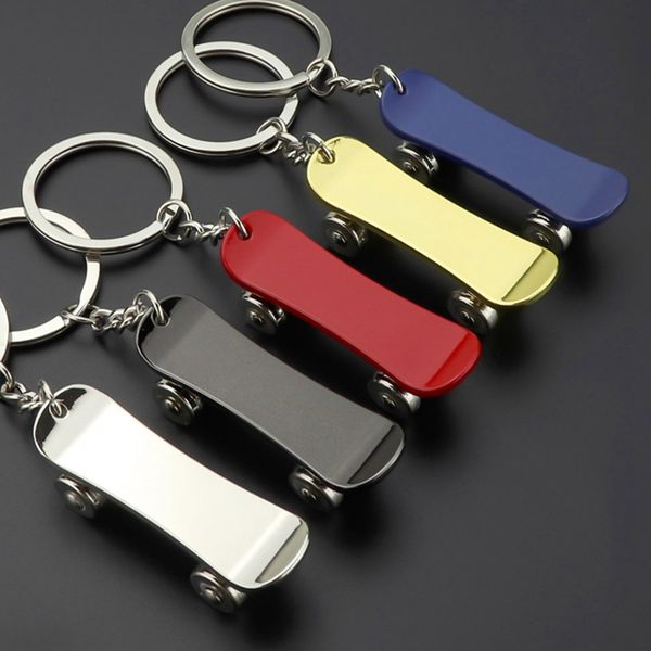 5-color new personality skateboard pendant key chain metal keychain new scooter toy gifts, Silver
5-color new personality skateboard pendant key chain metal keychain new scooter toy gifts, Silver