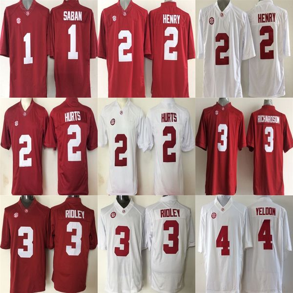 mens alabama crimson tide 1 saban 2 henry 2 hurts 3 richardson 3 ridley 4 yeldon red white stitched college football jerseys, Black;red
mens alabama crimson tide 1 saban 2 henry 2 hurts 3 richardson 3 ridley 4 yeldon red white stitched college football jerseys, Black;red