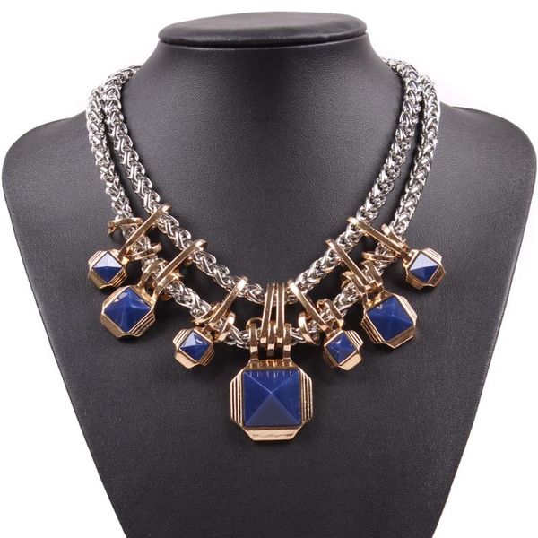 new model fashion silver color chain chunky statement choker necklace for ladies usa party jewelry
new model fashion silver color chain chunky statement choker necklace for ladies usa party jewelry