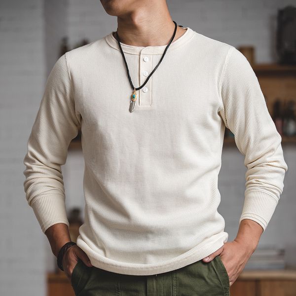 madden workwear в японском стиле casual важная вафельный хенли рубашка с длинным рукавом retro may кадзи solid color base shirt, White;black
madden workwear в японском стиле casual важная вафельный хенли рубашка с длинным рукавом retro may кадзи solid color base shirt, White;black