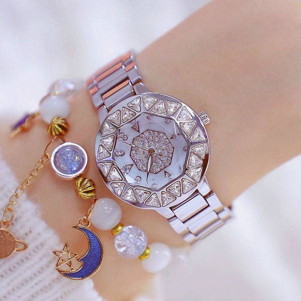 fashion crystal women watch silver dress watches bracelet ladies quartz wristwatches relogios femininos saat date clock, Slivery;brown
fashion crystal women watch silver dress watches bracelet ladies quartz wristwatches relogios femininos saat date clock, Slivery;brown