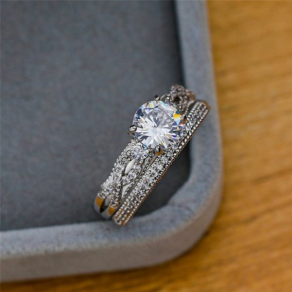 vintage female crystal stone ring set fashion cross round wedding rings for women silver love engagement ring, Golden;silver
vintage female crystal stone ring set fashion cross round wedding rings for women silver love engagement ring, Golden;silver