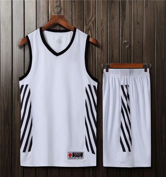basketball jersey sets for men good quality new style 25, Black;red