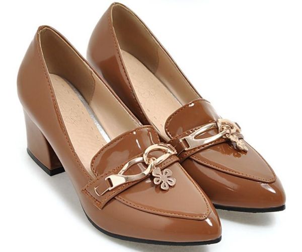 2018 women's shoes in spring and autumn with new style high heel coarse heel pointed end, Black
2018 women's shoes in spring and autumn with new style high heel coarse heel pointed end, Black