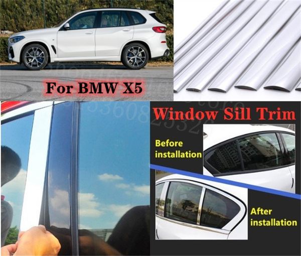 puou high-quality car full window pillar trim cover stainless steel chrome decoration for x5 2019 car styling
puou high-quality car full window pillar trim cover stainless steel chrome decoration for x5 2019 car styling
