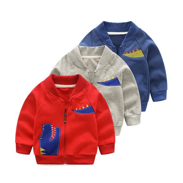 autumn fashion boys clothes boys girls jacket cotton spring kids coats dinosaur embroidery zipper coat baseball sweatershirt, Blue;gray
autumn fashion boys clothes boys girls jacket cotton spring kids coats dinosaur embroidery zipper coat baseball sweatershirt, Blue;gray