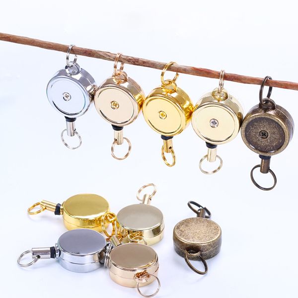 metal retractable pull key ring id badge gold silver name tag card holder recoil reel belt clip
metal retractable pull key ring id badge gold silver name tag card holder recoil reel belt clip