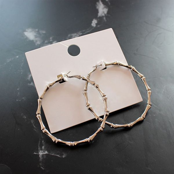 hoop & huggie 2021 fashion alloy bamboo earrings hip hop rock circle for women jewelry accessory gifts, Golden;silver
hoop & huggie 2021 fashion alloy bamboo earrings hip hop rock circle for women jewelry accessory gifts, Golden;silver