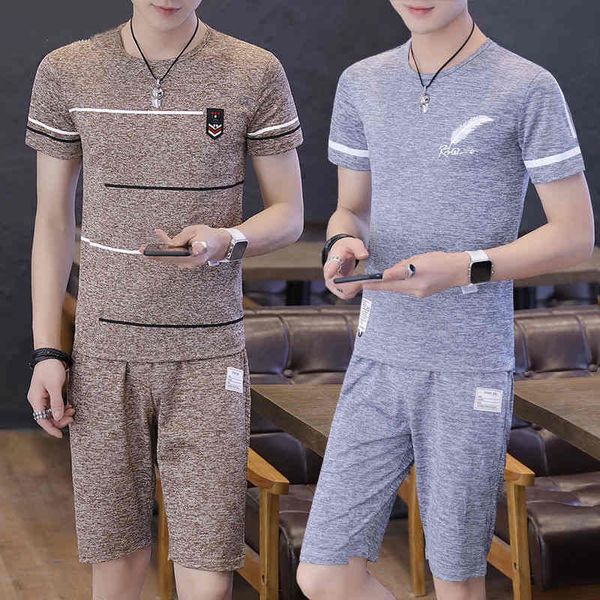 2020 short sleeve t shirt men pants 2pcs suit o neck polyester mens t-shirt summer cool male slim fit casual tee shirts homme new designer, Gray
2020 short sleeve t shirt men pants 2pcs suit o neck polyester mens t-shirt summer cool male slim fit casual tee shirts homme new designer, Gray