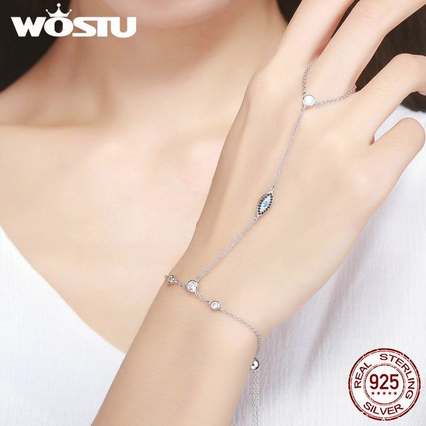 wostu new style 100% 925 sterling silver devil's blue pupil eye bracelet for women fine s925 jewelry gift cqb023, Golden;silver
wostu new style 100% 925 sterling silver devil's blue pupil eye bracelet for women fine s925 jewelry gift cqb023, Golden;silver