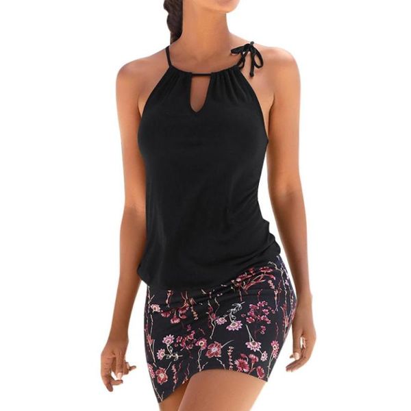 fashion womens casual sleeveless retro print beach mini dress beach dress summer robe femme ete 2020, Black;gray
fashion womens casual sleeveless retro print beach mini dress beach dress summer robe femme ete 2020, Black;gray