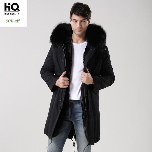 brand winter real fur collar hoodie mens parka warm fur lining overcoat cotton long jackets men plus size 4xl coats, Black
brand winter real fur collar hoodie mens parka warm fur lining overcoat cotton long jackets men plus size 4xl coats, Black