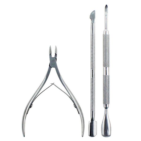 3pcs professional art manicure cuticle nipper set stainless steel for fingernail remover trimmer nail pusher dead skin tool
3pcs professional art manicure cuticle nipper set stainless steel for fingernail remover trimmer nail pusher dead skin tool