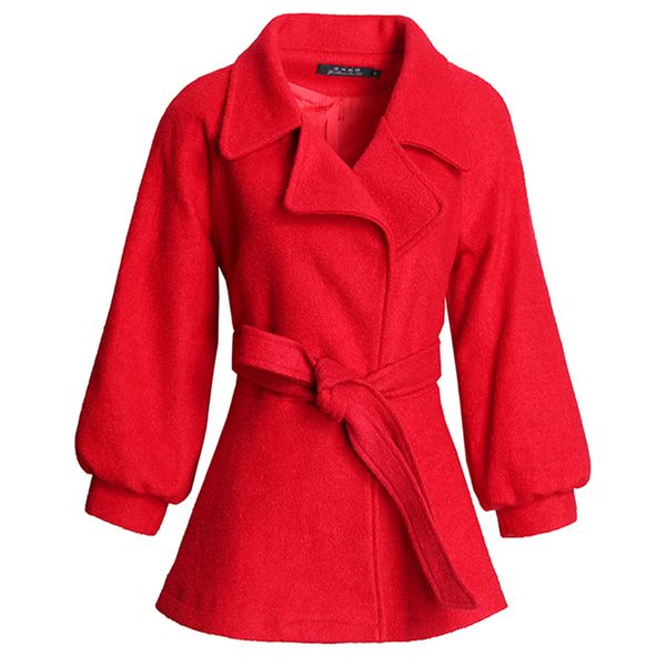 autumn winter woolen overcoat mujer short paragraph loose waist lantern sleeve fashion suit collar solid color wild outwear d275, Black
autumn winter woolen overcoat mujer short paragraph loose waist lantern sleeve fashion suit collar solid color wild outwear d275, Black