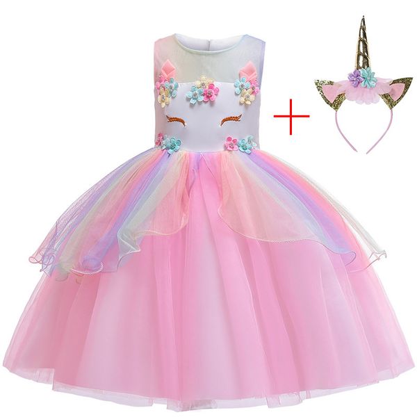 new 2019 children girls unicorn tutu dress rainbow princess kids birthday party christmas carnival dress girls wedding costume t200624, Red;yellow
new 2019 children girls unicorn tutu dress rainbow princess kids birthday party christmas carnival dress girls wedding costume t200624, Red;yellow
