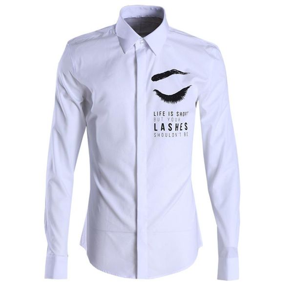eyelashes fine cotton printing eyelashes male slim fit men's shirt long sleeve shirt 398 men's wear, White;black
eyelashes fine cotton printing eyelashes male slim fit men's shirt long sleeve shirt 398 men's wear, White;black