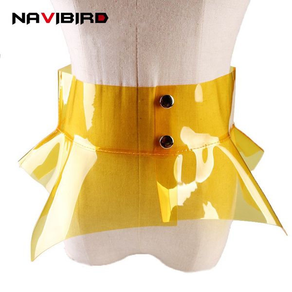 2018 new clear belts for women plastic pvc waistband woman decoration simple wide irregular corset belt all-match fashion riem, Black;brown
2018 new clear belts for women plastic pvc waistband woman decoration simple wide irregular corset belt all-match fashion riem, Black;brown
