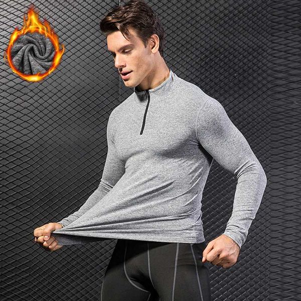 new men autumn winter gym fitness tights with velvet quick dry men's running t shirt sportswear t-shirts long sleeve sport shirt, Black;blue
new men autumn winter gym fitness tights with velvet quick dry men's running t shirt sportswear t-shirts long sleeve sport shirt, Black;blue