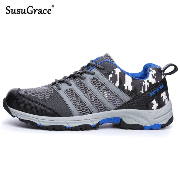 

susugrace outdoor men hiking shoes breathable tactical combat army boots desert training sneakers anti-slip trekking shoes men