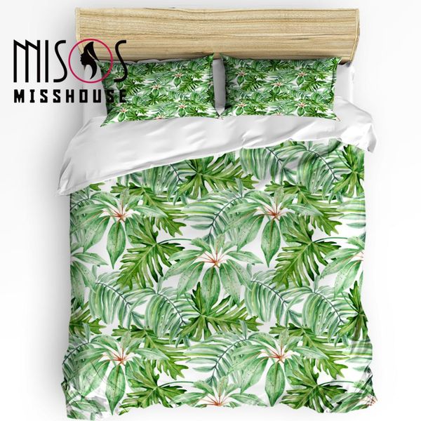 misshouse bedding sets tropical plants green home textile 3pcs duvet cover set comforter cover pillowcases
misshouse bedding sets tropical plants green home textile 3pcs duvet cover set comforter cover pillowcases