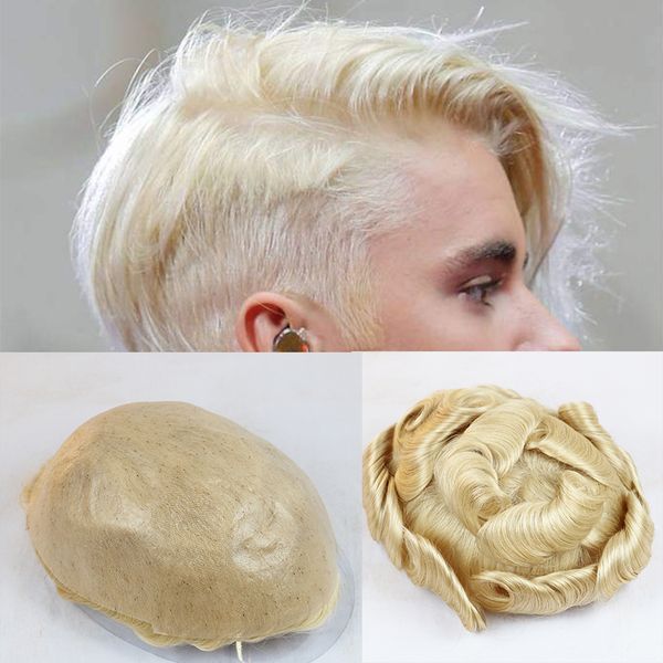 0,06 до 0,08 мм skin база mens toupee полного pu тонких кожи человеческих волос природного hairline шиньон бесшовной замена парик 613 # blon, Black
0,06 до 0,08 мм skin база mens toupee полного pu тонких кожи человеческих волос природного hairline шиньон бесшовной замена парик 613 # blon, Black