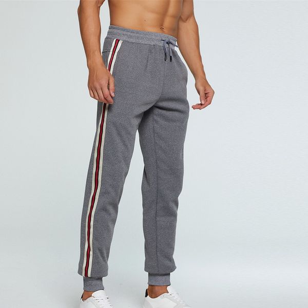 men's winter thicken plush warm sweatpants mens casual side stripe loose slim fit sports pants 2019 new casual joggers trousers, Black
men's winter thicken plush warm sweatpants mens casual side stripe loose slim fit sports pants 2019 new casual joggers trousers, Black