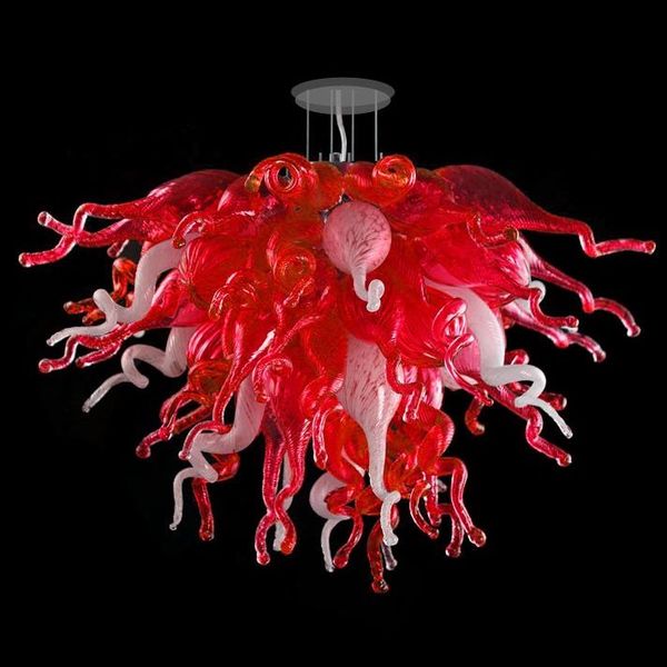 modern lamps hand blown glass chandeliers light red and white crystal chandelier for dining room art decoration
modern lamps hand blown glass chandeliers light red and white crystal chandelier for dining room art decoration