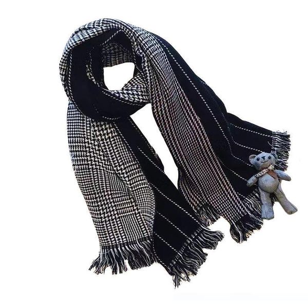 double - sided imitation cashmere scarf for women korean version versatile autumn and winter new students warm shawl long thick style, Blue;gray
double - sided imitation cashmere scarf for women korean version versatile autumn and winter new students warm shawl long thick style, Blue;gray