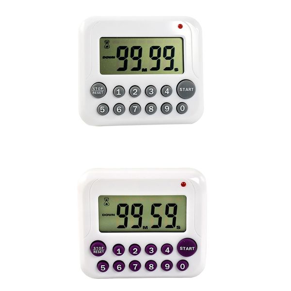 2 pieces lcd large screen electronic experimental culinary minutes and seconds - the count down reminder timer, white
2 pieces lcd large screen electronic experimental culinary minutes and seconds - the count down reminder timer, white
