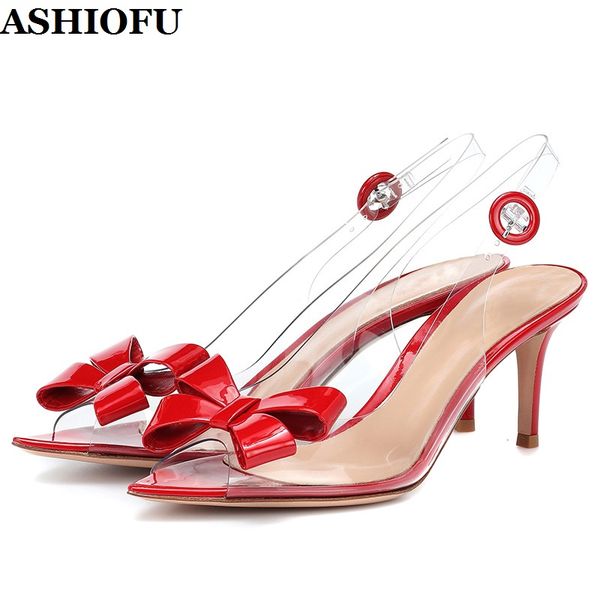 ashiofu new style women's high heel pumps pvc leather party dress shoes peep-toe butterfly fashion pumps shoes, Black
ashiofu new style women's high heel pumps pvc leather party dress shoes peep-toe butterfly fashion pumps shoes, Black