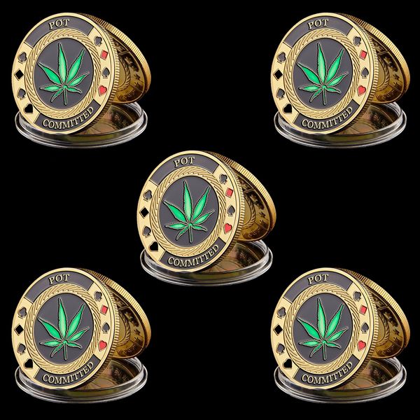 5pcs metal craft pot committed card badge guard protector cards souvenir poker chips coin w/capsule
5pcs metal craft pot committed card badge guard protector cards souvenir poker chips coin w/capsule