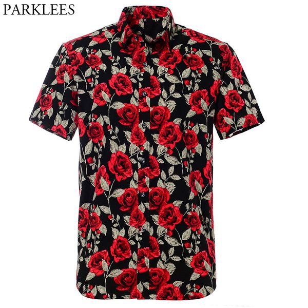 rose floral stylish print hawaiian shirt men 2020 summer new cotton casual button down shirts mens party beach clothing male 2xl, White;black
rose floral stylish print hawaiian shirt men 2020 summer new cotton casual button down shirts mens party beach clothing male 2xl, White;black