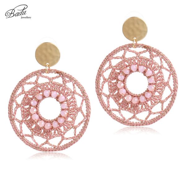 badu big statement round crochet earrings for women hollowing crochet drops retro dangle earring gift for christmas jewelry, Golden
badu big statement round crochet earrings for women hollowing crochet drops retro dangle earring gift for christmas jewelry, Golden